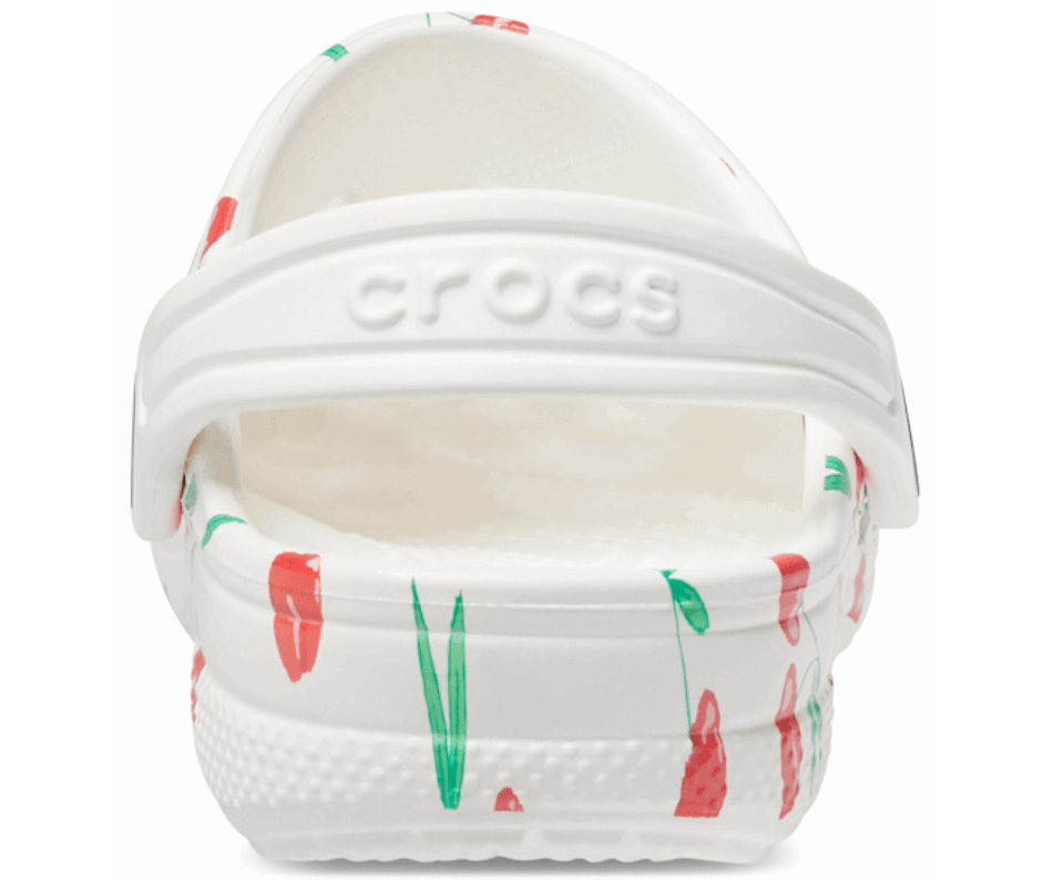 Crocs Kids' Baya Graphic Clog White-Cherry