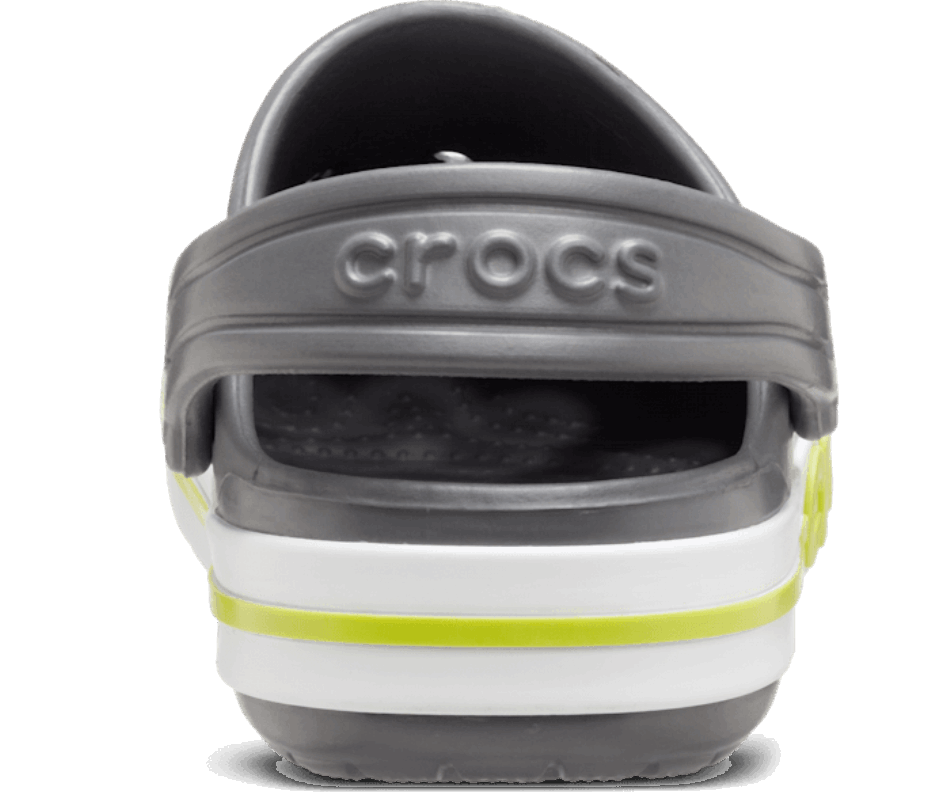 Crocs Kids' Bayaband Clog Slate Grey-Lime Punch