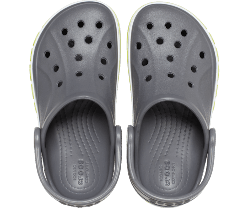 Crocs Kids' Bayaband Clog Slate Grey-Lime Punch