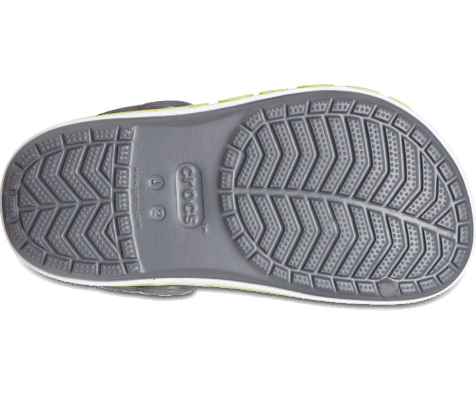 Crocs Kids' Bayaband Clog Slate Grey-Lime Punch