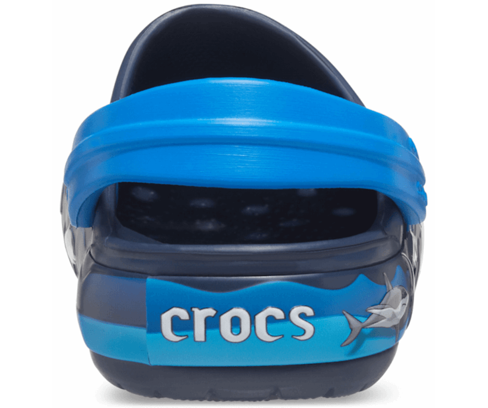 Crocs Kids'  Fun Lab Shark Lights Clog Navy