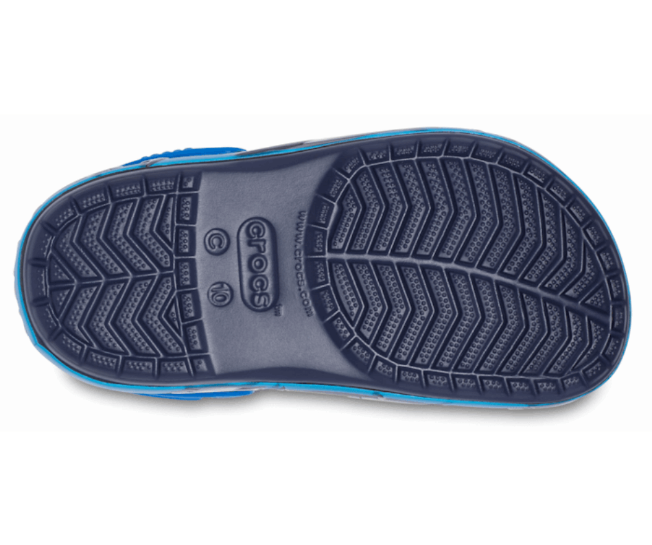 Crocs Kids'  Fun Lab Shark Lights Clog Navy