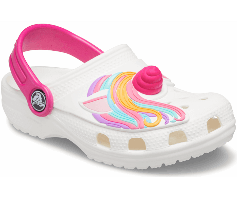 Crocs Kids' Fun Lab Classic I AM Unicorn Clog White