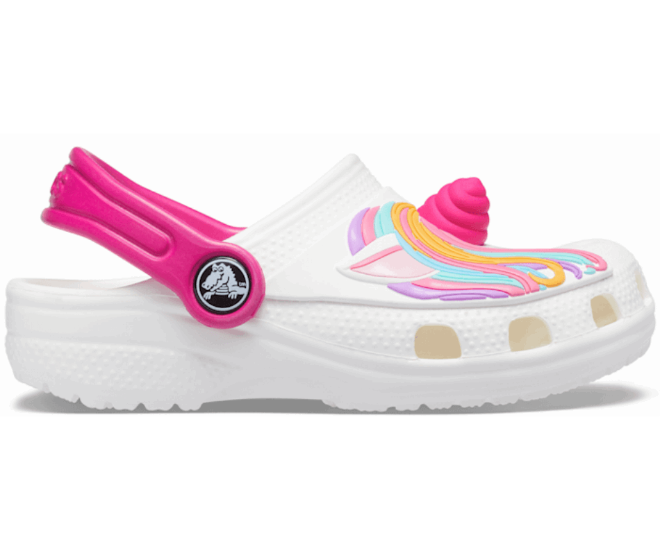 Crocs Kids'  Fun Lab Classic I AM Unicorn Clog White