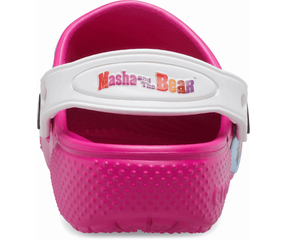 Crocs Kids' Fun Lab Masha and the Bear Patch Clog Candy Pink