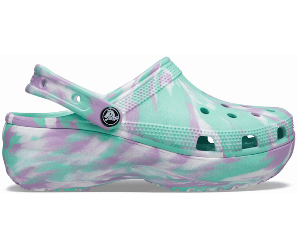 Crocs Women's Classic Platform Marbled Clog Pistachio-Multi