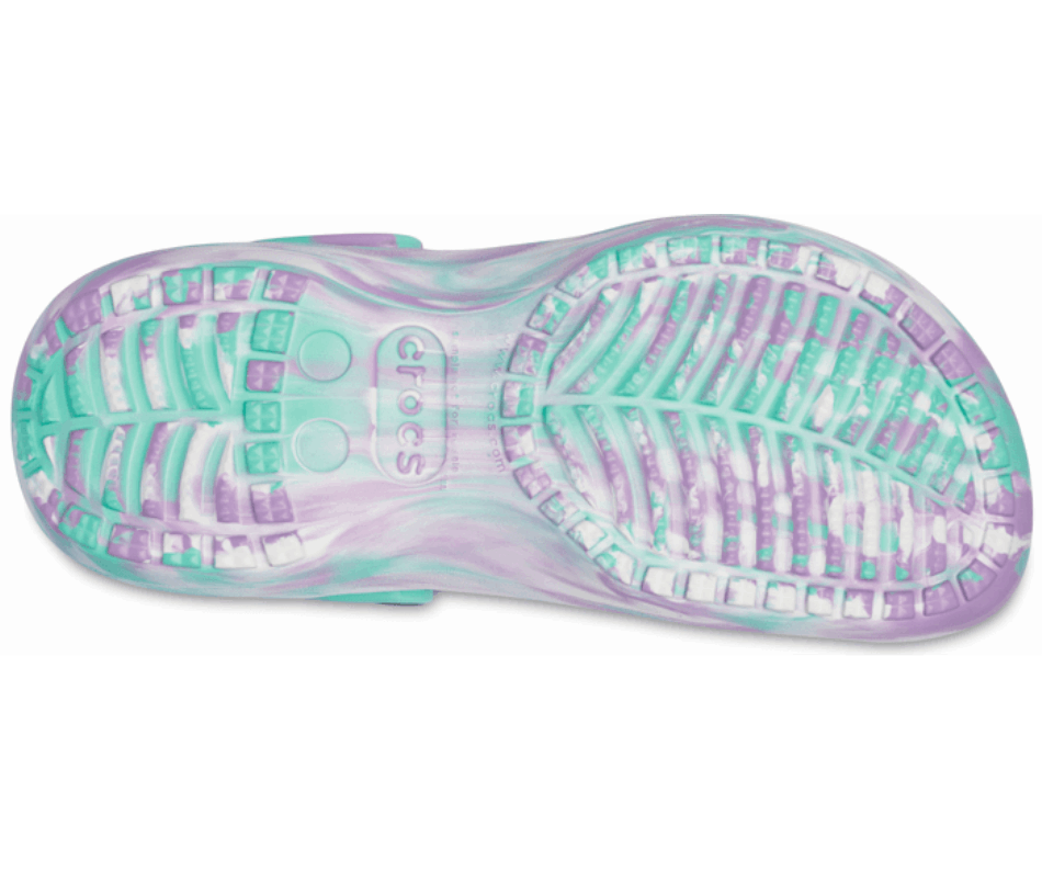 Crocs Women's Classic Platform Marbled Clog Pistachio-Multi