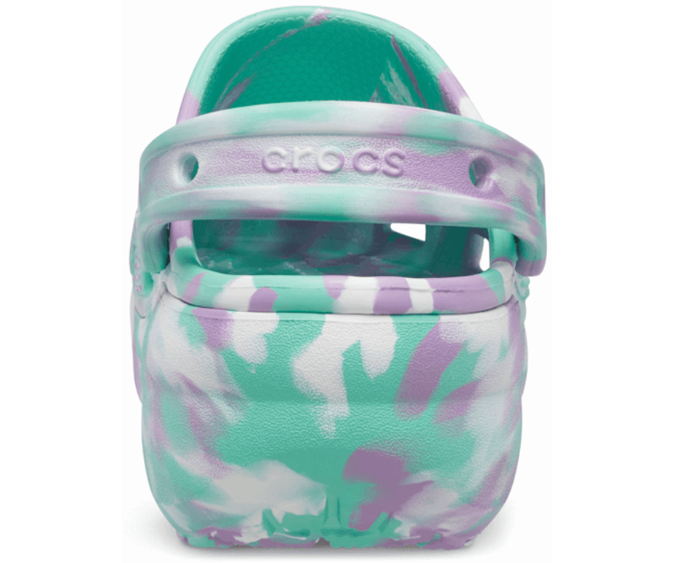 Crocs Women's Classic Platform Marbled Clog Pistachio-Multi