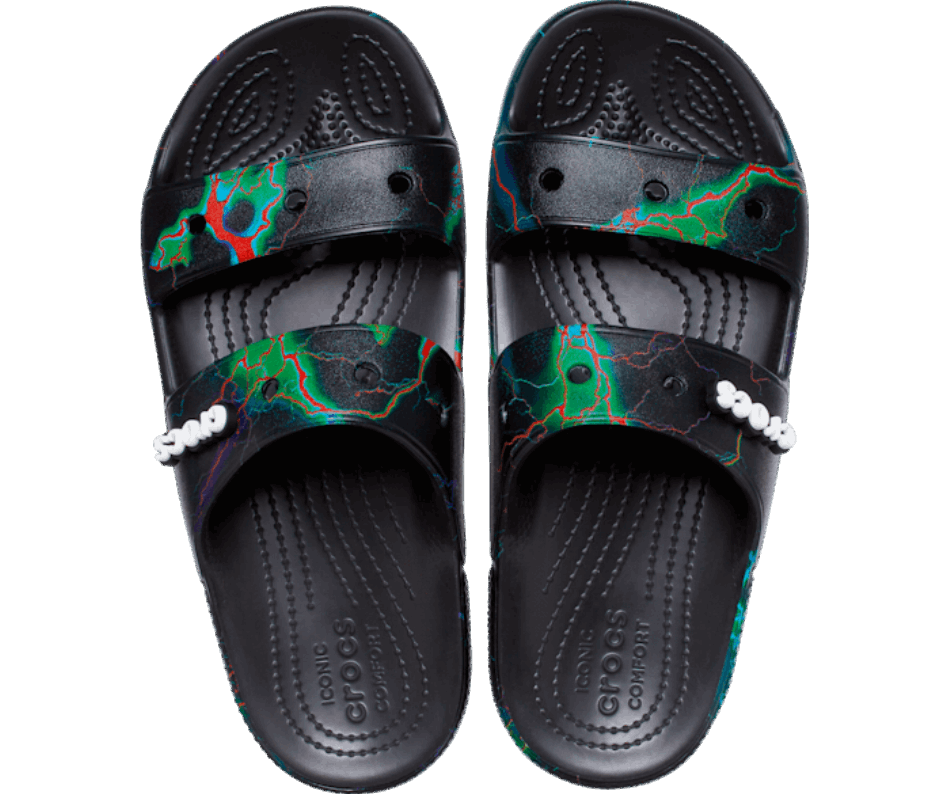 Crocs Classic  Out of this World Sandal Black-Lightning Bolts