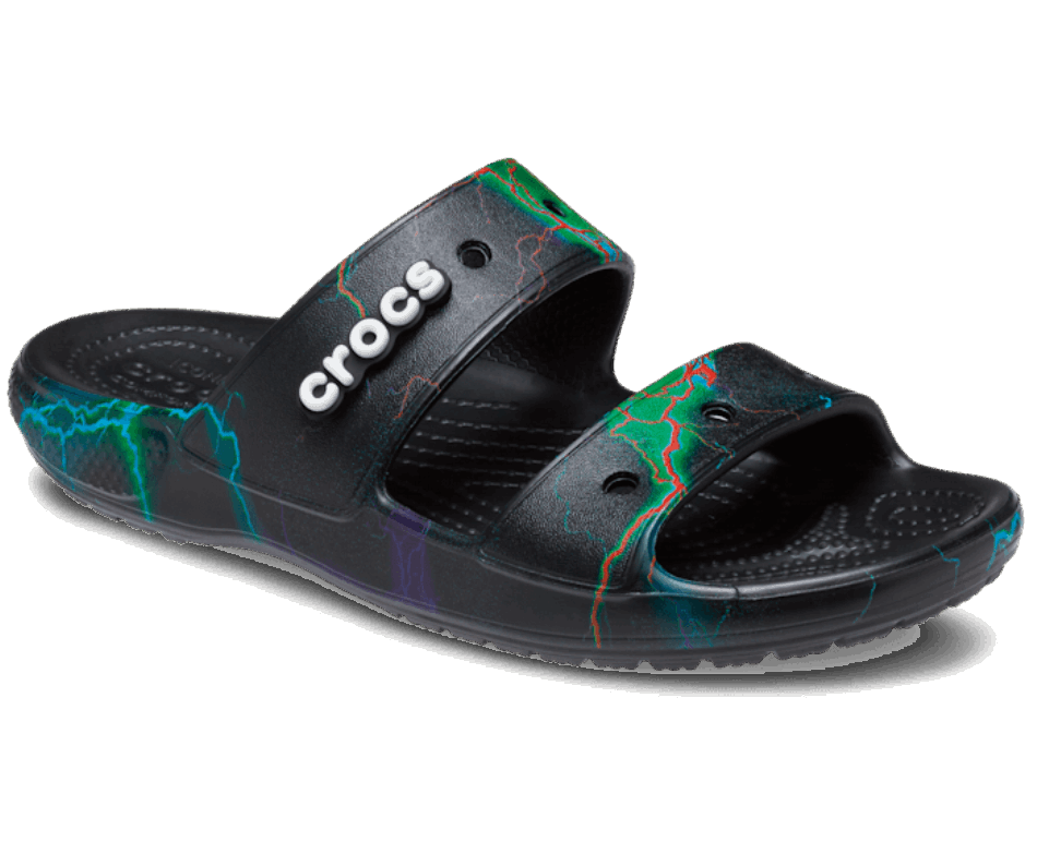 Crocs Classic  Out of this World Sandal Black-Lightning Bolts