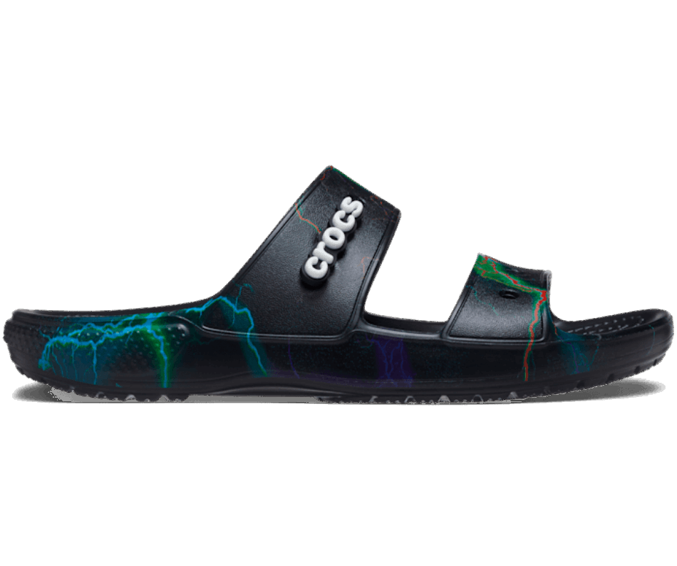 Crocs Classic  Out of this World Sandal Black-Lightning Bolts