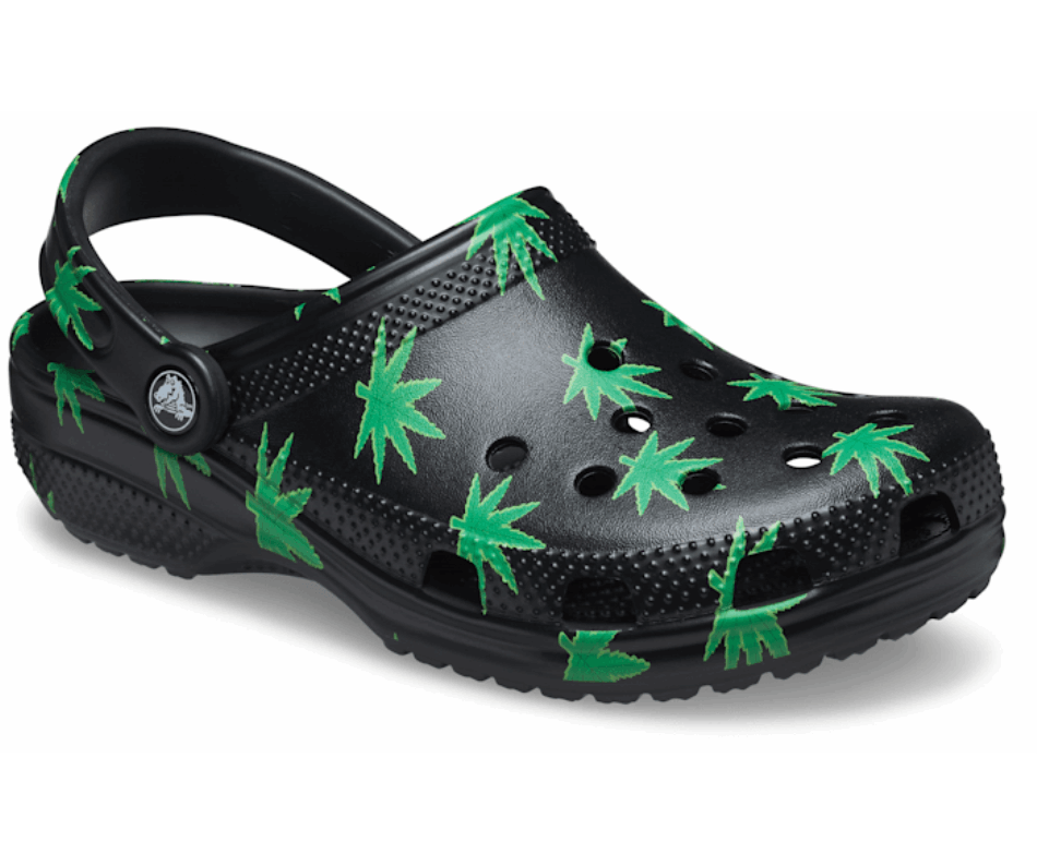 Crocs Classic Hemp Leaf Clog Black