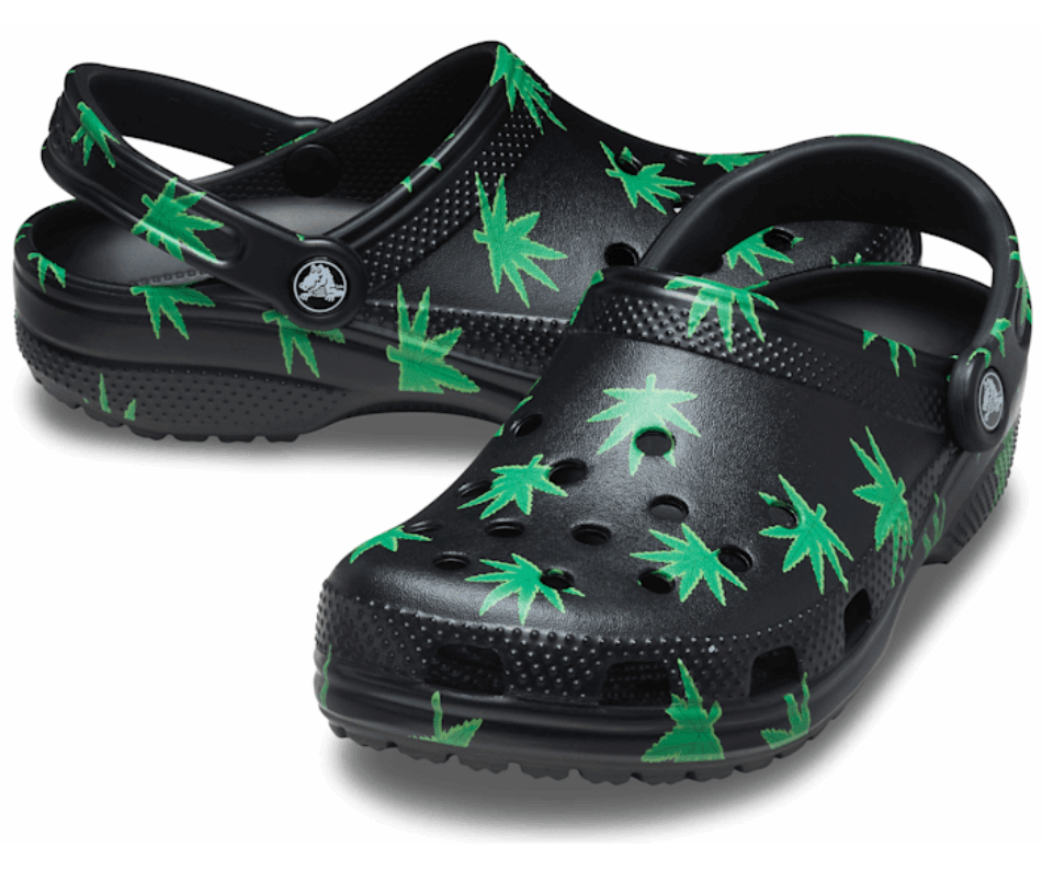 Crocs Classic Hemp Leaf Clog Black