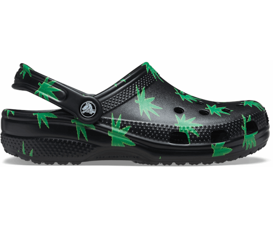 Crocs Classic Hemp Leaf Clog Black