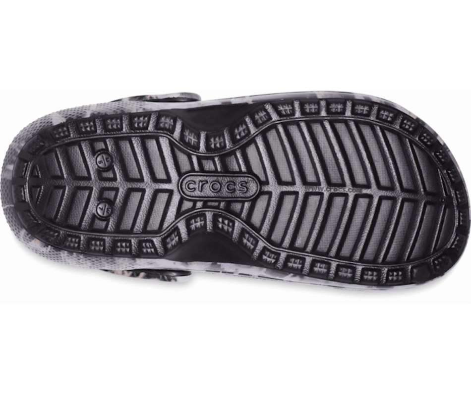 Crocs Classic Lined Bleach Dye Clog Black