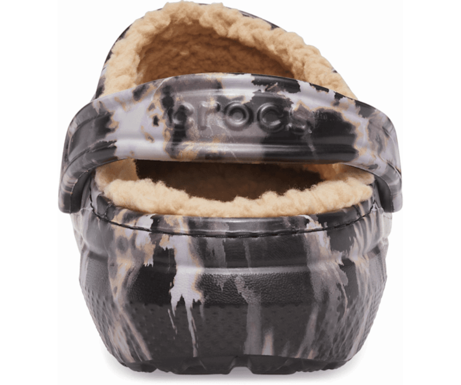 Crocs Classic Lined Bleach Dye Clog Black