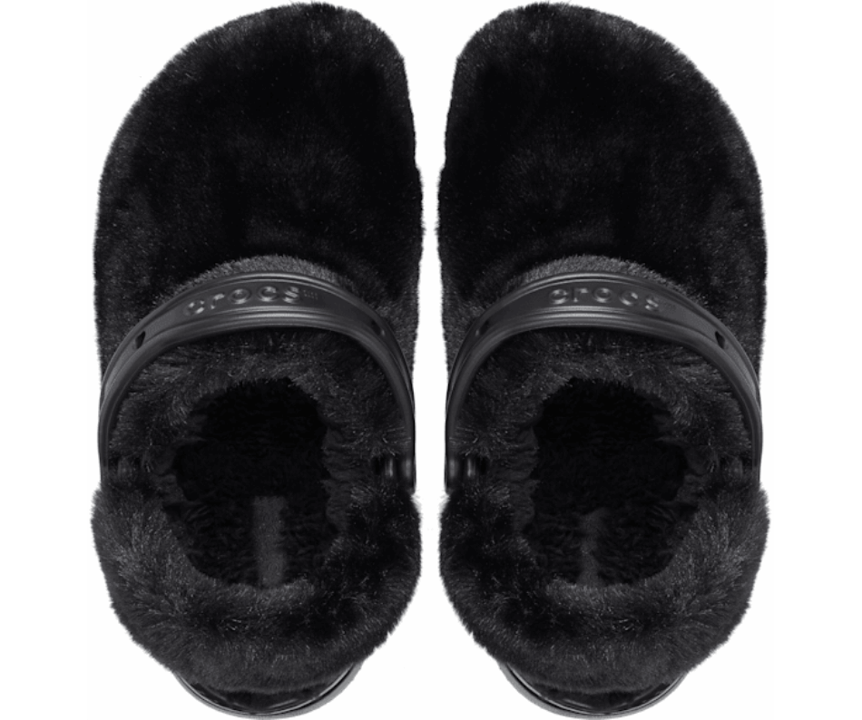 Crocs Classic Fur Sure Black