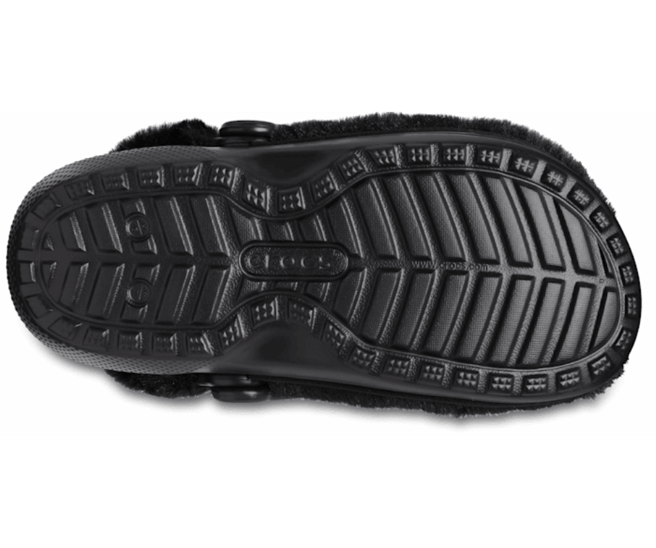 Crocs Classic Fur Sure Black