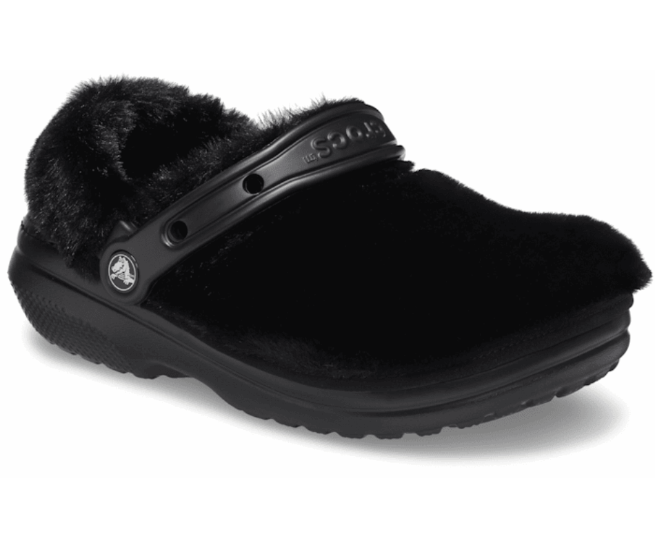 Crocs Classic Fur Sure Black