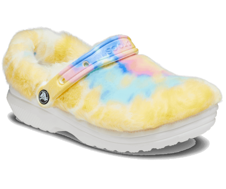 Crocs Classic Fur Sure White-Multi