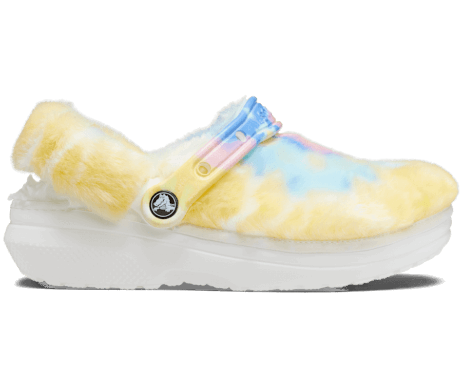 Crocs Classic Fur Sure White-Multi