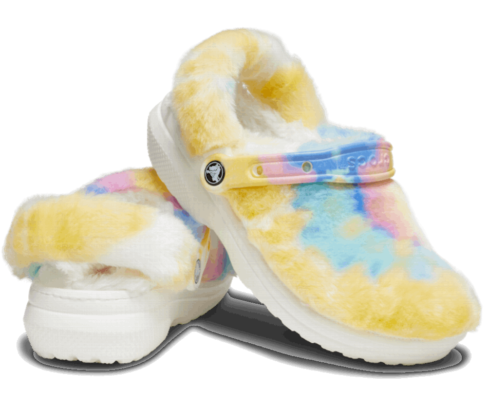 Crocs Classic Fur Sure White-Multi