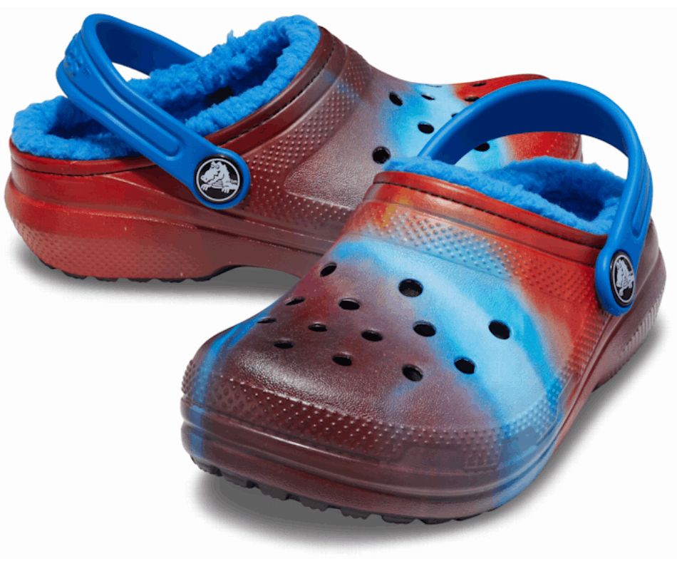 Crocs Kids' Classic Lined Out of This World Clog Bright Cobalt