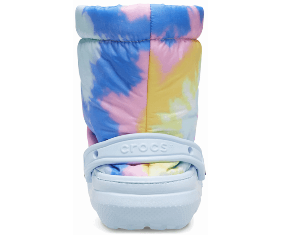 Crocs Classic Lined Neo Puff Tie Dye Boot Mineral Blue