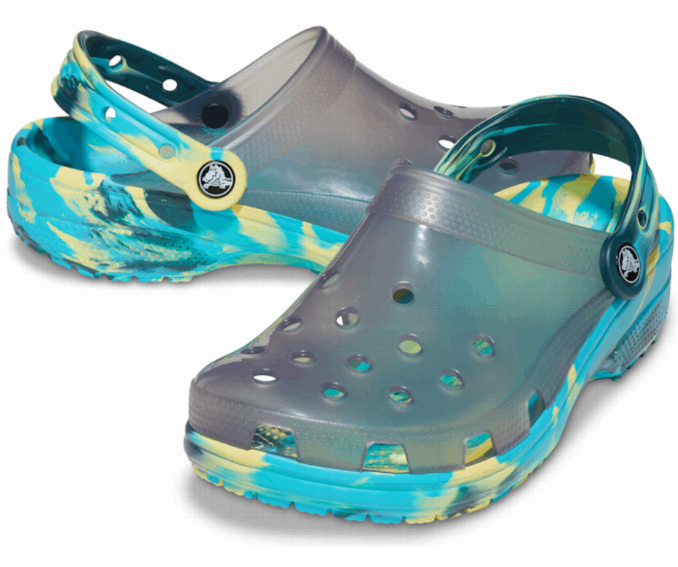 Crocs Classic Translucent Marbled Clog Black-Multi