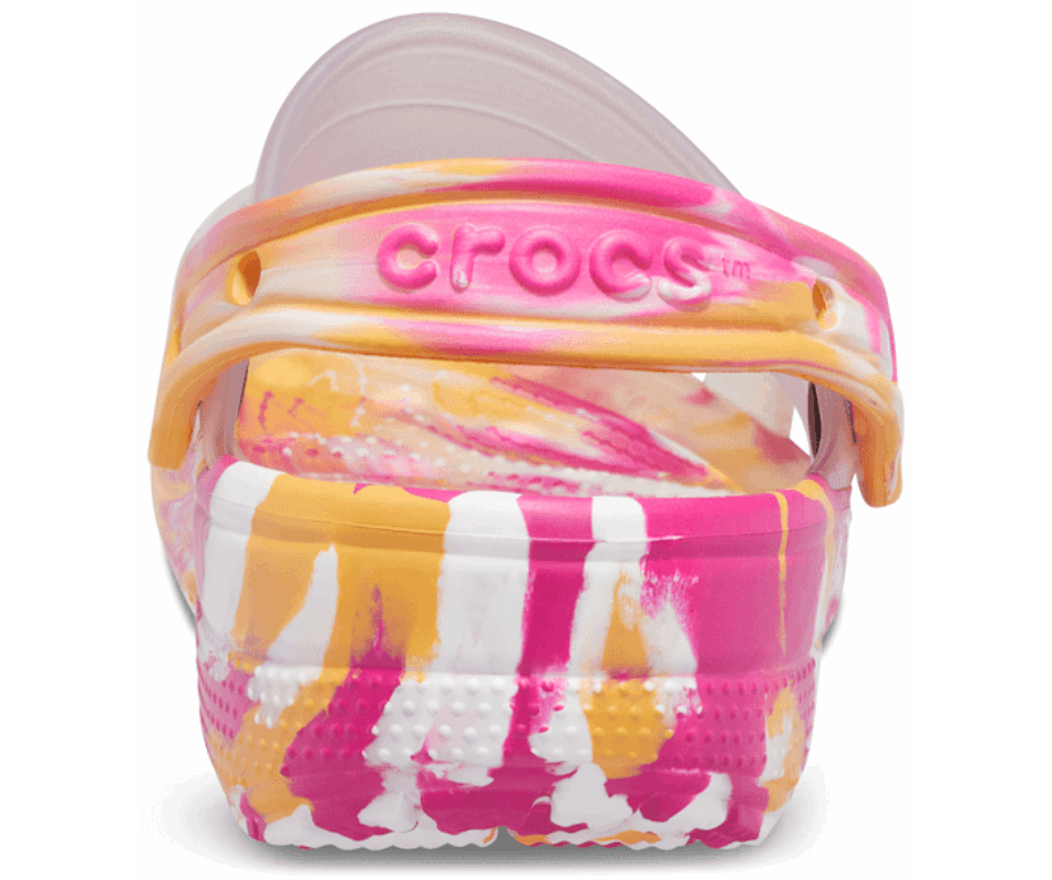 Crocs Classic Translucent Marbled Clog White-Multi