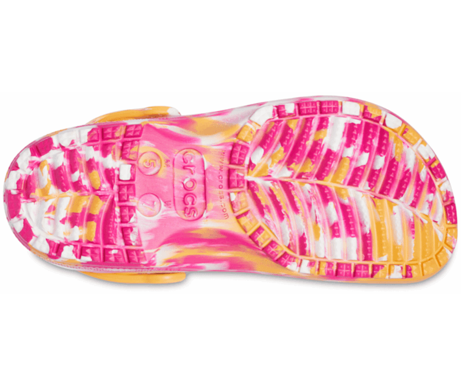 Crocs Classic Translucent Marbled Clog White-Multi