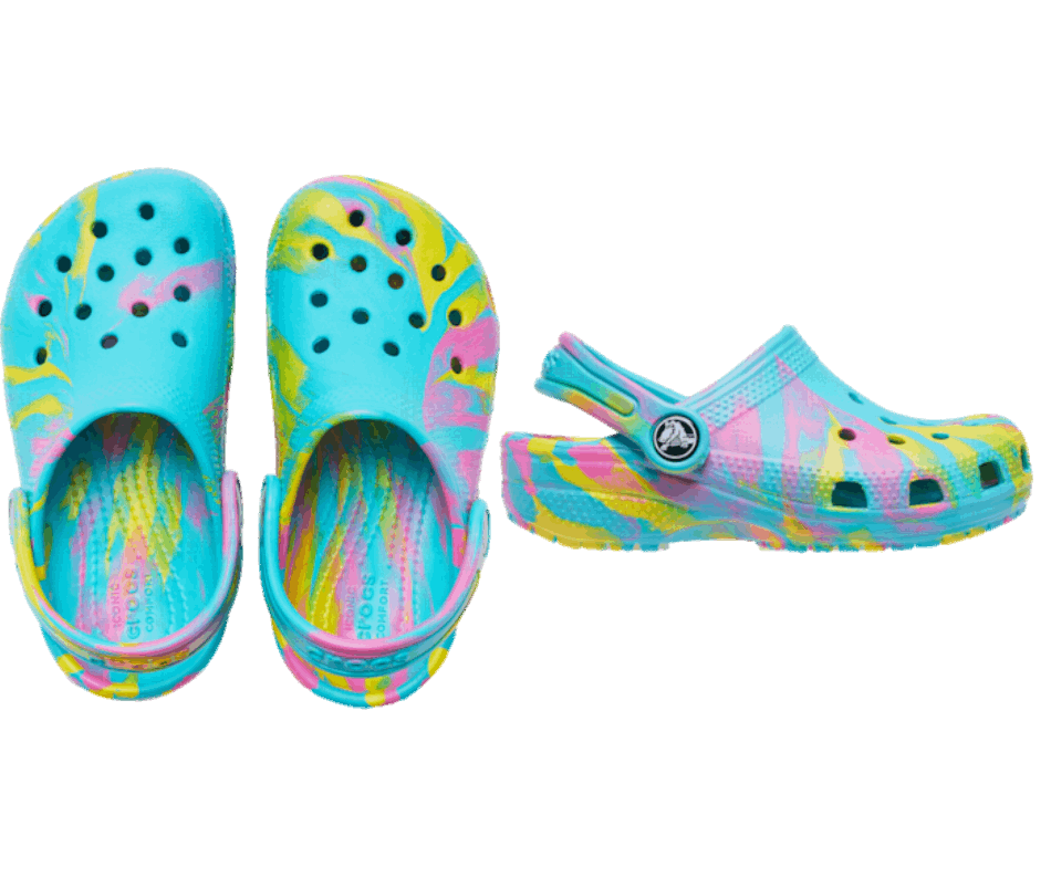 Crocs Kids' Classic Marbled Clog
