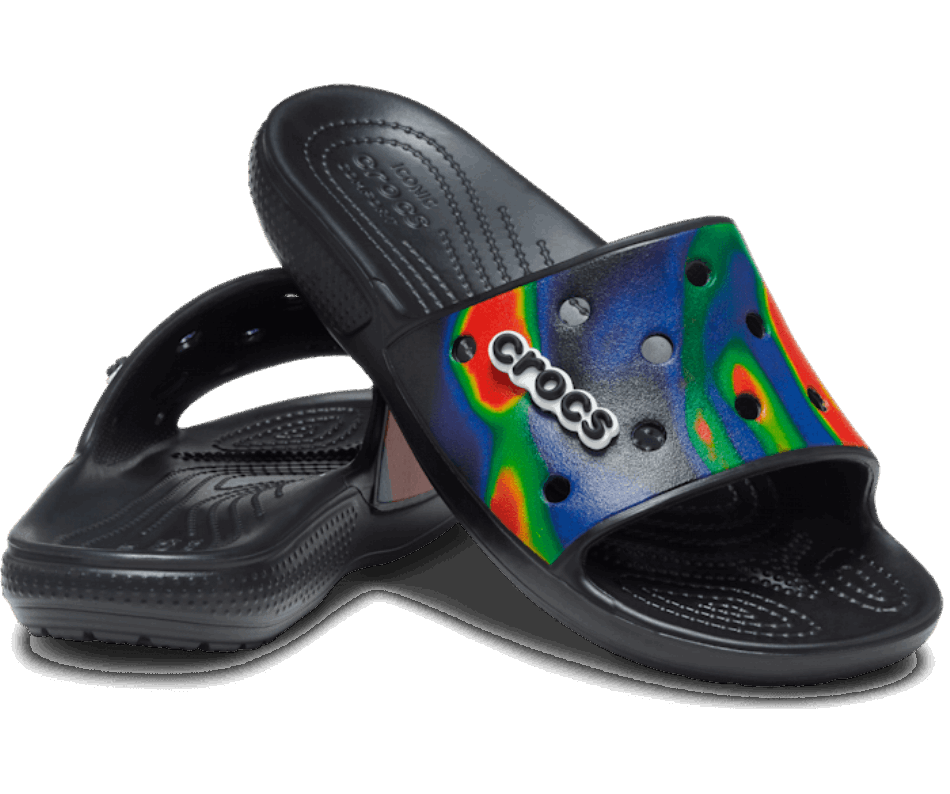 Crocs Classic  Solarized Slide Black-Navy
