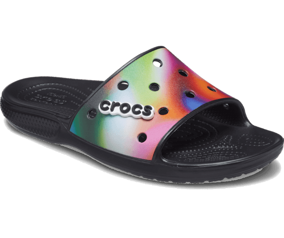 Crocs Classic  Solarized Slide Black-Multi