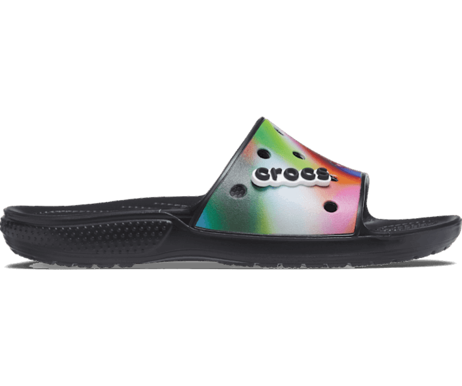 Crocs Classic  Solarized Slide Black-Multi