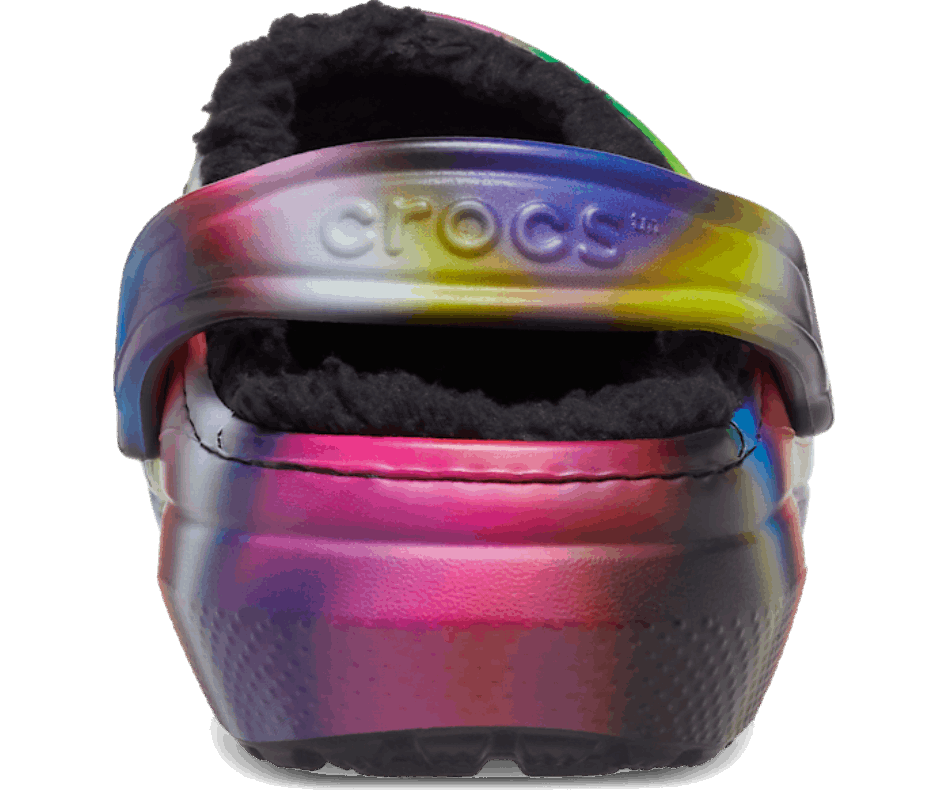 Crocs Classic Lined Solarized Clog Black-Multi