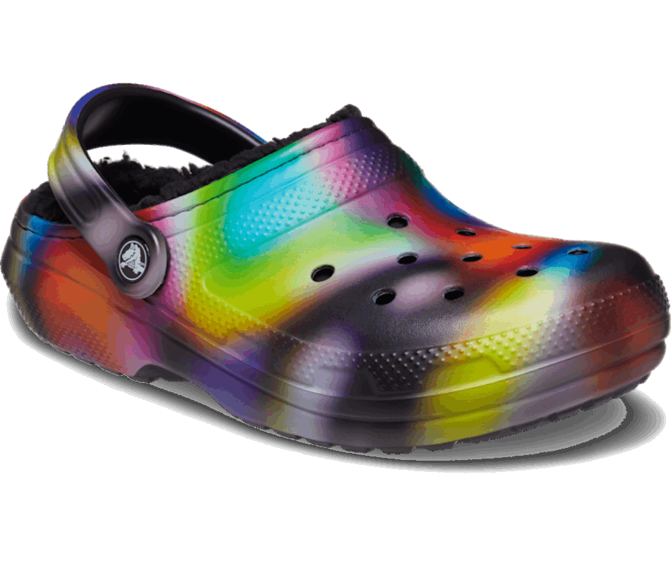 Crocs Classic Lined Solarized Clog Black-Multi