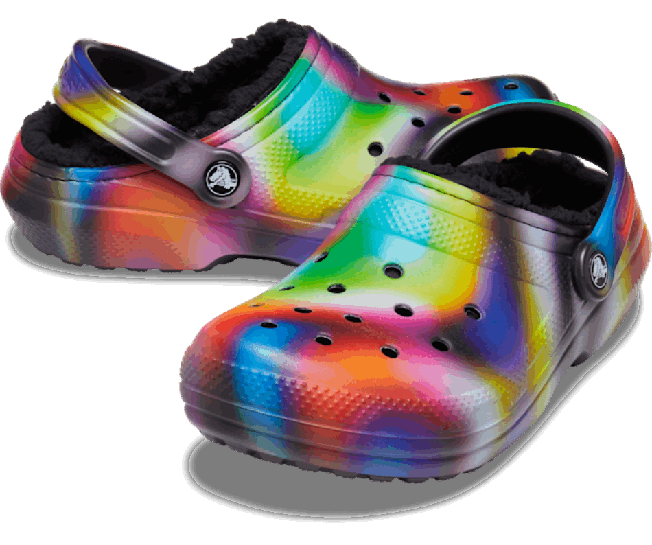 Crocs Classic Lined Solarized Clog Black-Multi