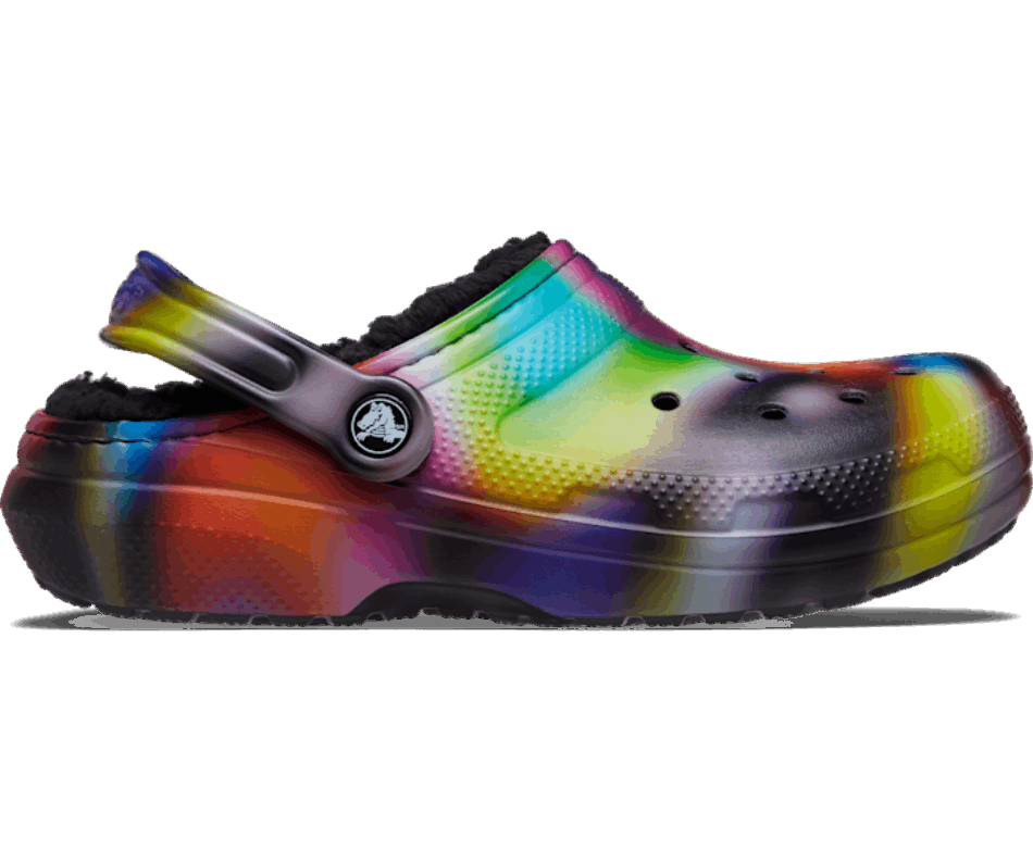 Crocs Classic Lined Solarized Clog Black-Multi
