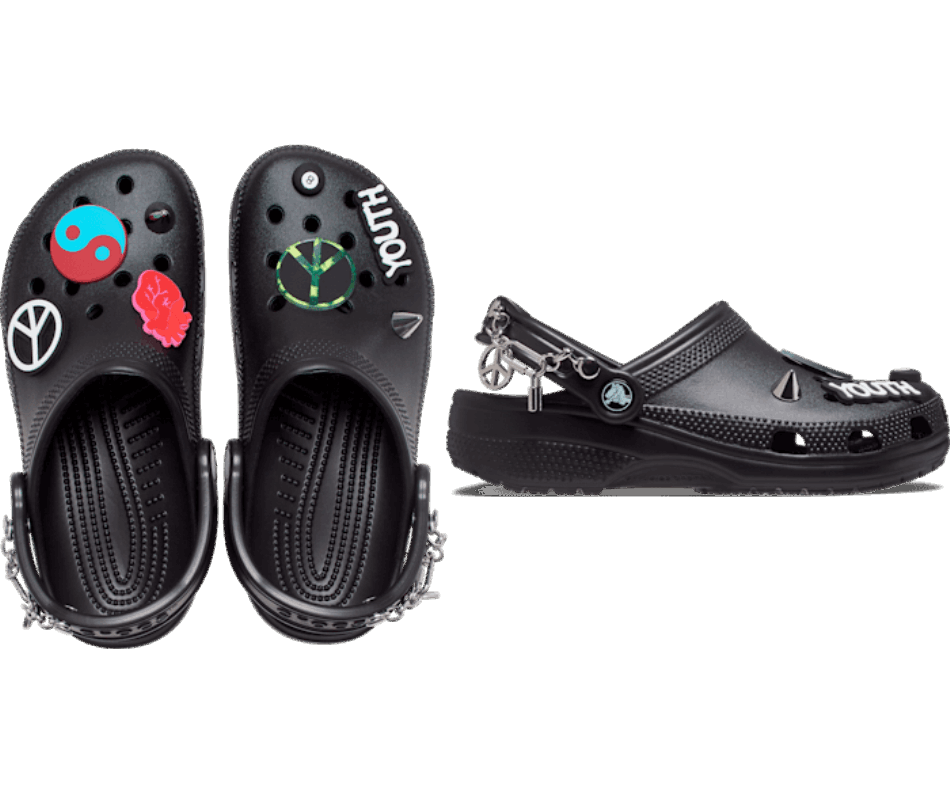 Crocs Classic Feel The Positivity Clog Black