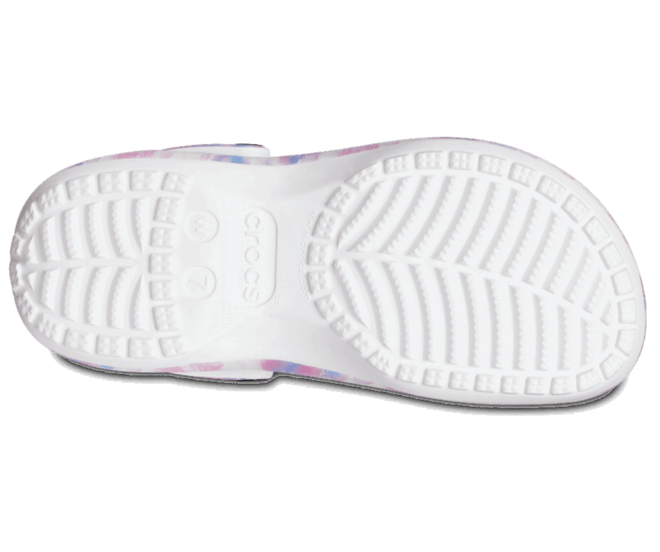 Crocs Women's Classic Platform Dream Clog White-Multi