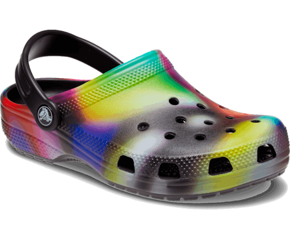 Crocs Kids’Classic Solarized Clog Black-Multi