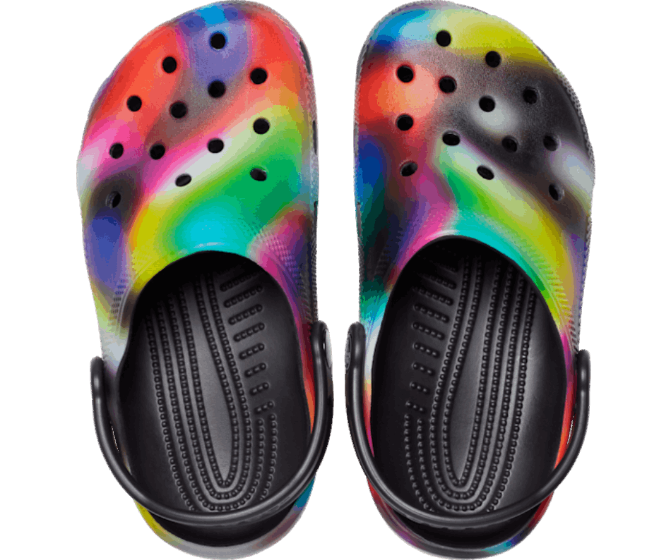 Crocs Kids’Classic Solarized Clog Black-Multi