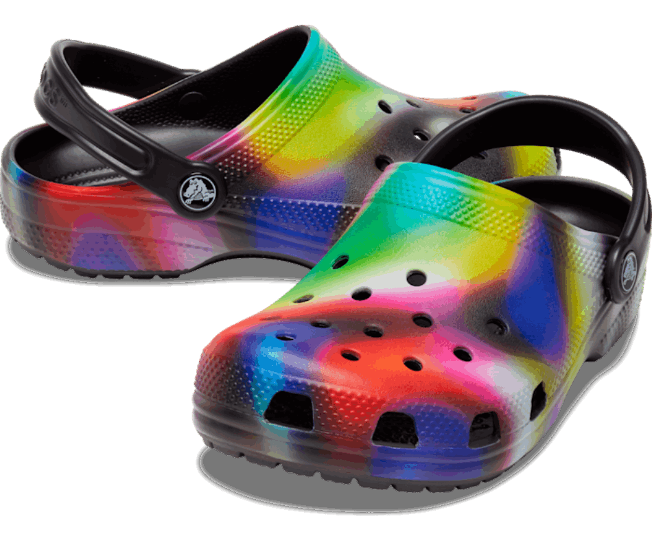 Crocs Kids’Classic Solarized Clog Black-Multi