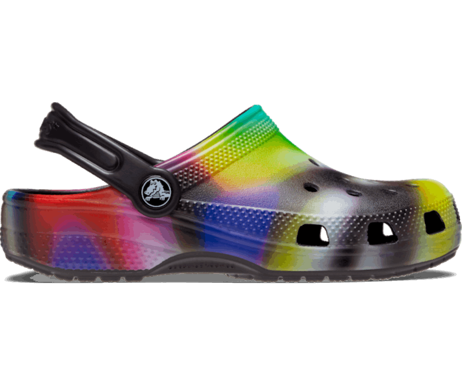 Crocs Kids’Classic Solarized Clog Black-Multi