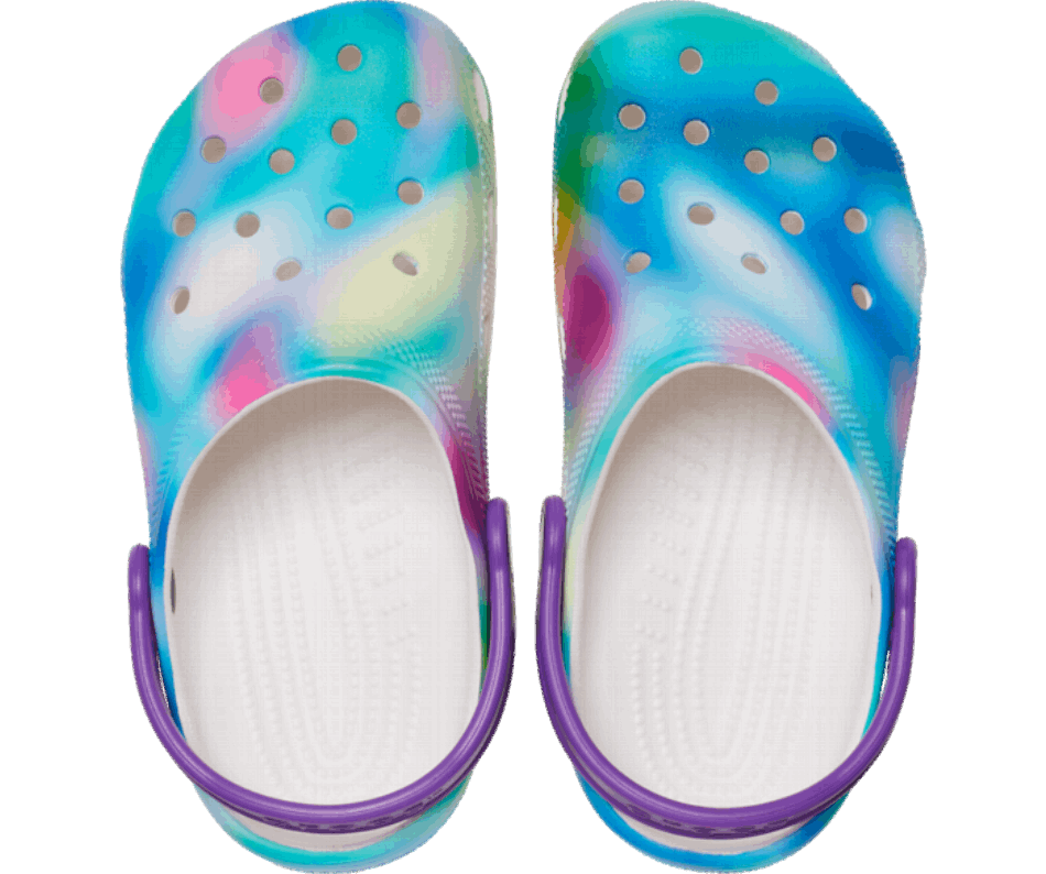 Crocs Kids’Classic Solarized Clog White-Multi
