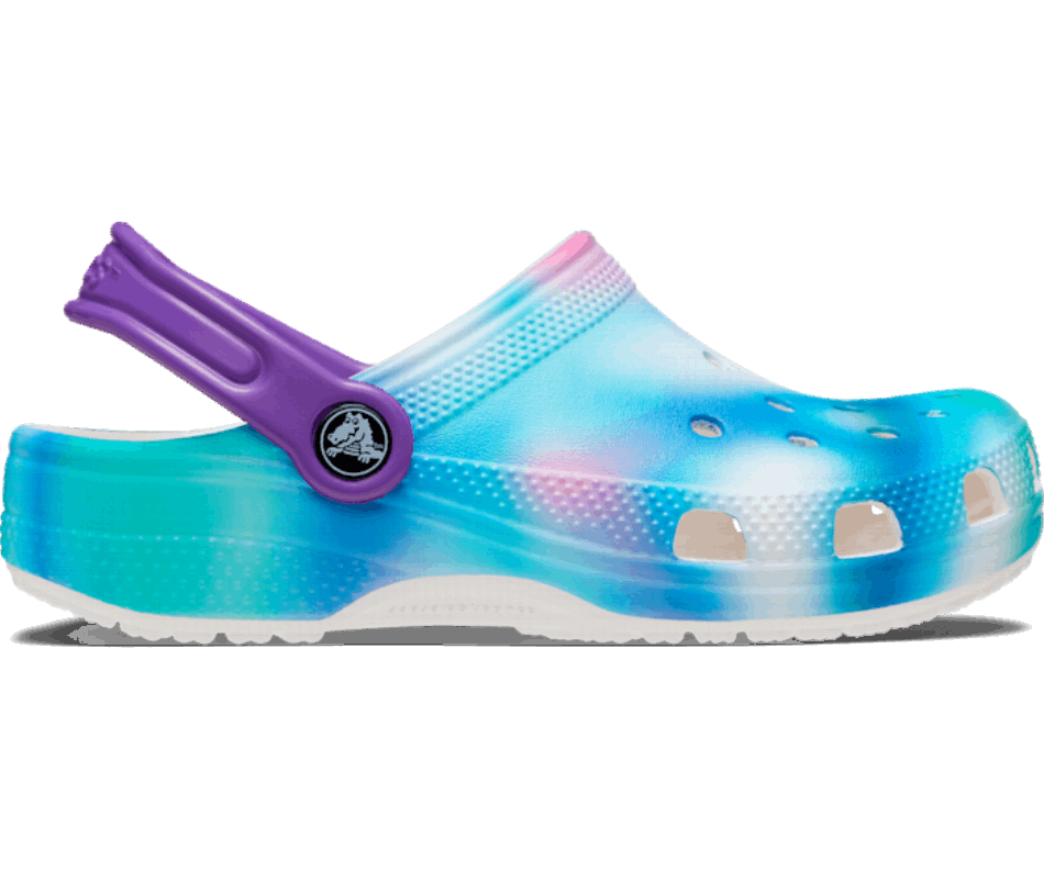 Crocs Kids’Classic Solarized Clog White-Multi