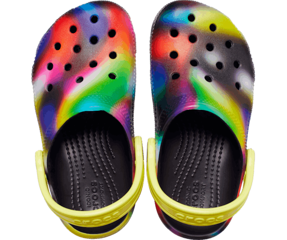 Crocs Toddlers’Classic Solarized Clog Black-Multi