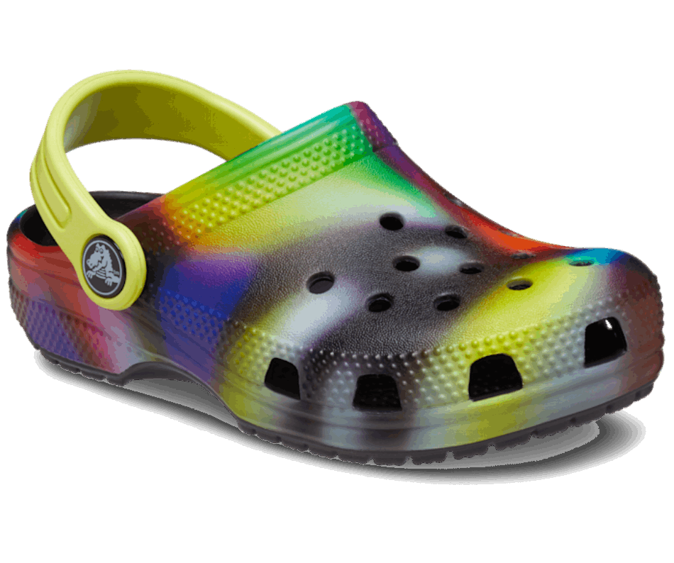 Crocs Toddlers’Classic Solarized Clog Black-Multi