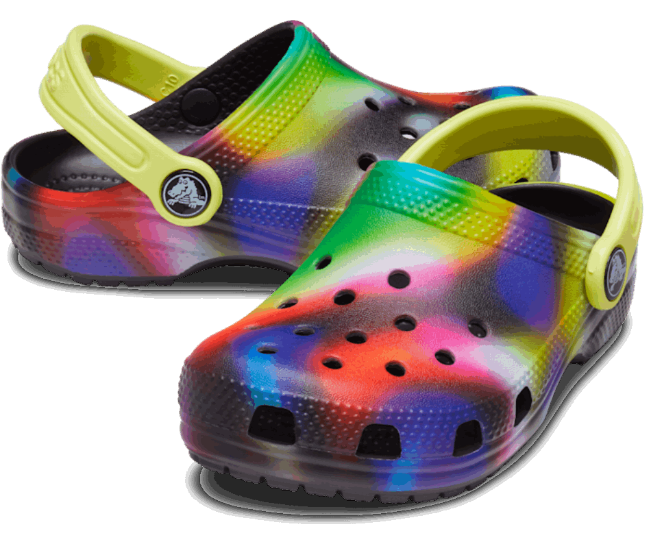 Crocs Toddlers’Classic Solarized Clog Black-Multi